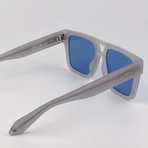 Off-White SPRINGFIELD Sunglasses – Grey Square Frame Blue | Model OERI133 0945 - Picture 8 of 9
